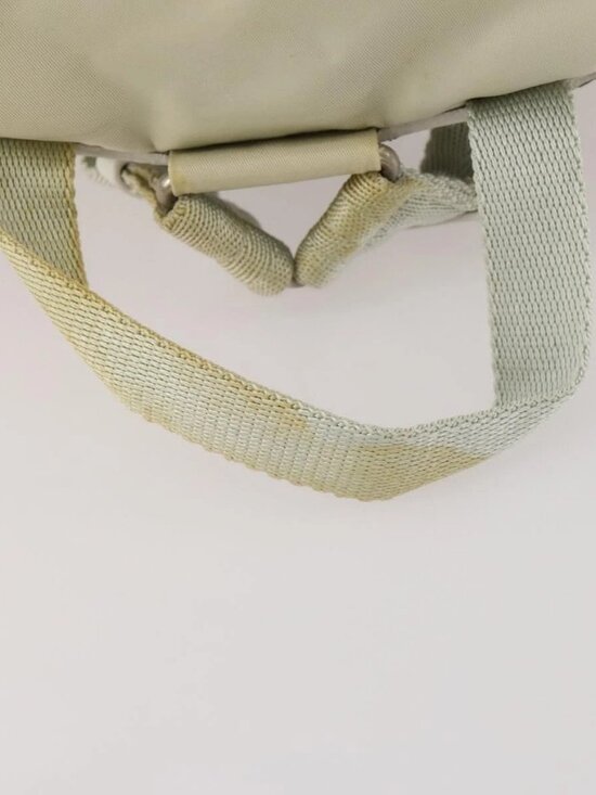 PRADA Backpack Nylon Beige Silver Auth bs33075 main image 10